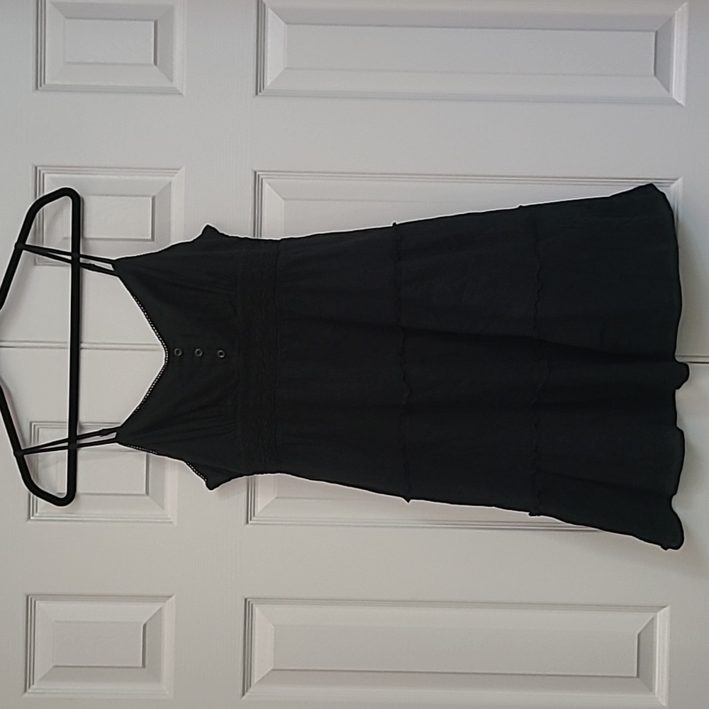 Mudd Black Peasant Sundress